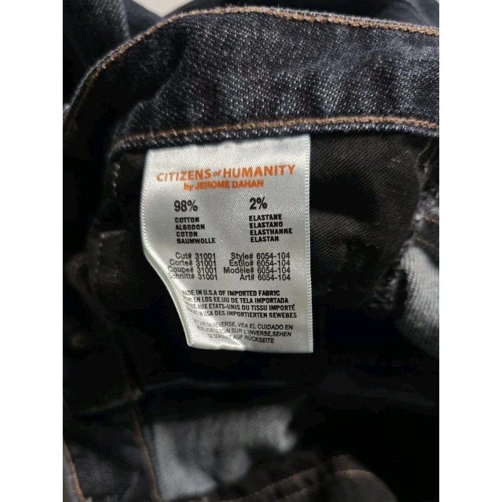 Citizens Of Humanity Jeans Mens 36x31 Blue Sid Straight Stretch Denim Made USA - Picture 10 of 10